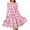 Pink Love Heart, variant on FKELYI Size XS Slip Dress for Valentine's Day Casual Pink Heart Twirl Swing Dresses for Women Durable Swing Twirl Skater Dress Knee Length
