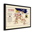 thumbnail image 2 of 1944 D-Day Normandy Map - Framed Vintage D-Day Normandy Map - WW2 Map of Normandy Poster - History Map of Normandy Invasion World War 2 Wall Art Poster Print, 2 of 2