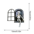 thumbnail image 3 of Aodebiao Halloween Skeleton The Door Tree Hugger Garden Statue Skull Resin Lacking Hands and Legs Tree Face Sculpture Small Skeleton Figurines Yard Art for Patio, Fence Wall, Halloween, 3 of 7