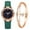 A, variant on Ausyst Watch for Women Fashion Ladies Alien Mirror Watch Bracelet Watch Set Elegant Geometric Bracelet