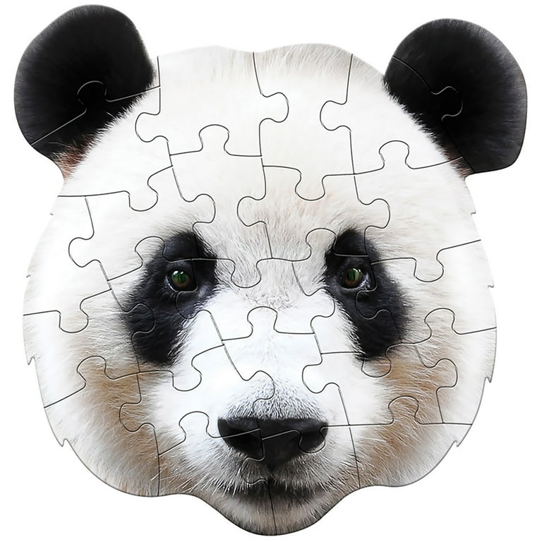 Mac フルフェイスキット　プリマパンダ Madd Capp: I Am Panda - 24 Piece Puzzle -Kids Animal Head-Shaped
