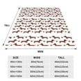 thumbnail image 3 of Balery Dachshund Dog Puppy Manta de Felpa Suave y Acogedora – Cobija de Franela Aterciopelada para Cama, Lavable y Cálida para Sofá, Mascotas, Transpirable-60"x50", 3 of 7