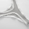 thumbnail image 4 of BLVB Lace Cotton Thongs for Women Ladies Underwear Low Rise Soft Panties No Show, 4 of 5