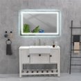 thumbnail image 2 of 60 in. W x 36 in. H Frameless Rectangular LED Light Bathroom Vanity Mirror with Front Light, 2 of 5