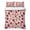 Crimson Pink Beige, variant on Twin XL Quilt Set 68''x98'', Red Pink Strawberry Lightweight Bedspread Coverlet Set with 2 Pillow Shams, Beige Lovely Summer Spring Fruit Breathable All Season Quilt Bedding for Dorm/Guest Room