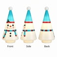 thumbnail image 5 of Vintage Lighted Snowman Tree Figurine - 7.87 in Resin Tabletop Christmas Decor, Battery Operated Retro Snowman Statue for Holiday Mantle Shelf Home Party, 5 of 8