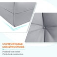 thumbnail image 6 of EAGLE PEAK Tufted Outdoor/Indoor High Back Patio Chair Cushion, Set of 2, 46'' x 22'', Light Gray, 6 of 10