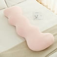 thumbnail image 5 of XEOVHV Cooling Body Pillow, Full Body Support Pillow for Side Sleepers, Soft S Shaped Hug Pillow for Adults, with Removable Pillowcase, Pink, 5 of 8