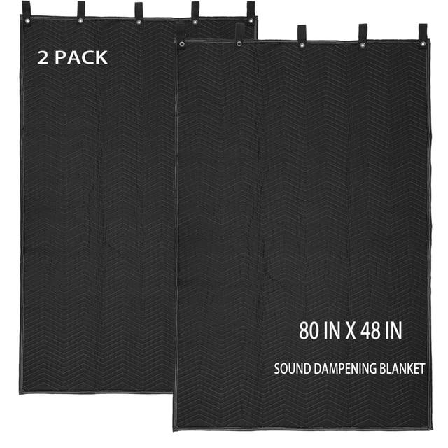 Blanket Saree, paquete de 2 unidades, 122 x 203 cm, amortiguador de sonido, 850 g/m²