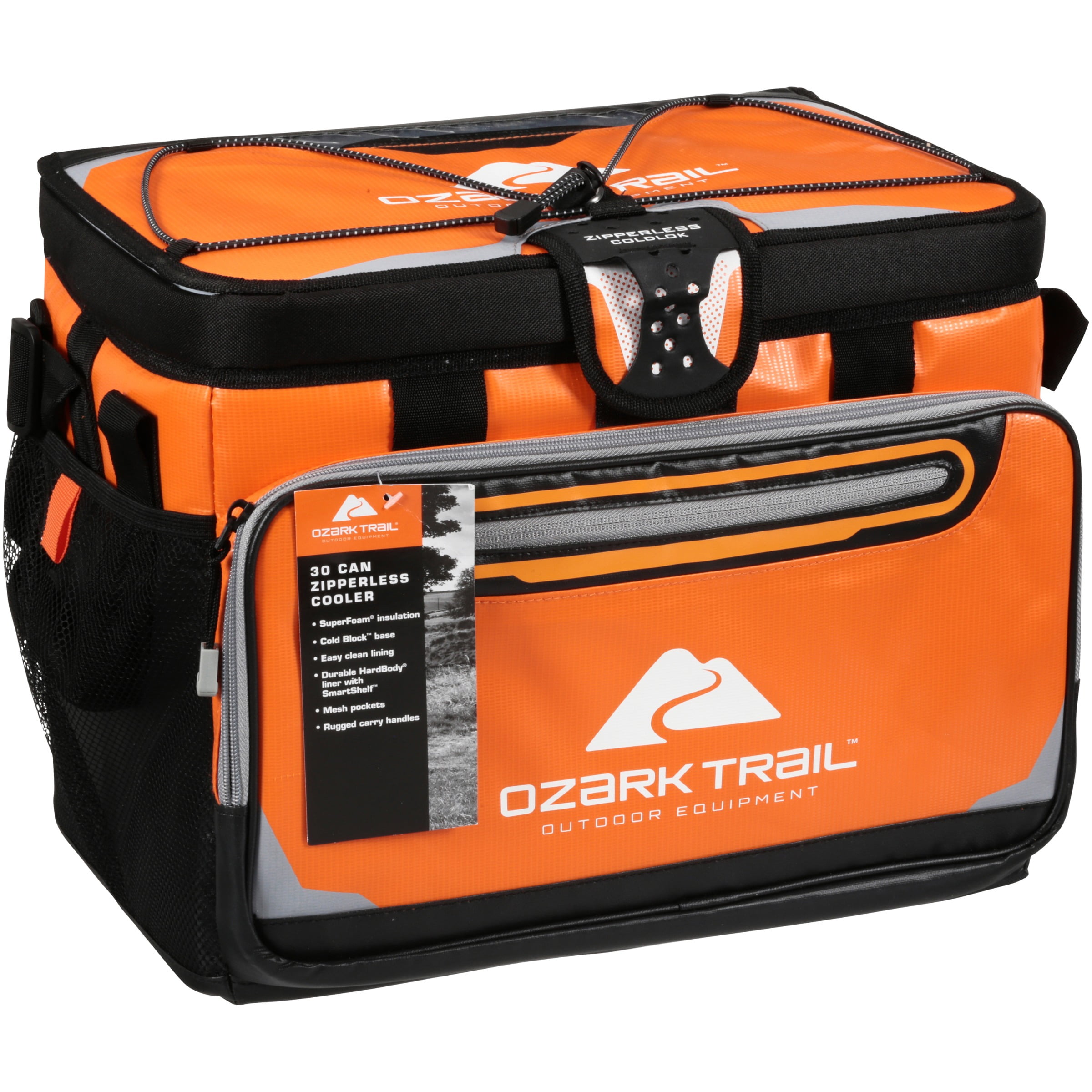 Ozark Trail 30Can Zipperless Cooler, Orange 61282515095 eBay
