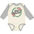 thumbnail image 3 of Inktastic Big Cousin with Flower Circle Girls Long Sleeve Baby Bodysuit, 3 of 5