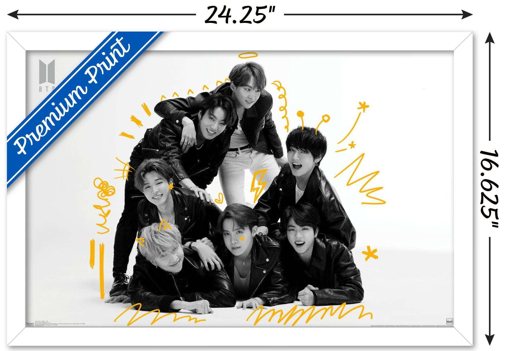 Free Shipping! Trends International BTS MOS7 Framed Kpop Poster