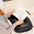 Oversized Lap Desk with Memory Foam Cushion Portable w/USB Light
