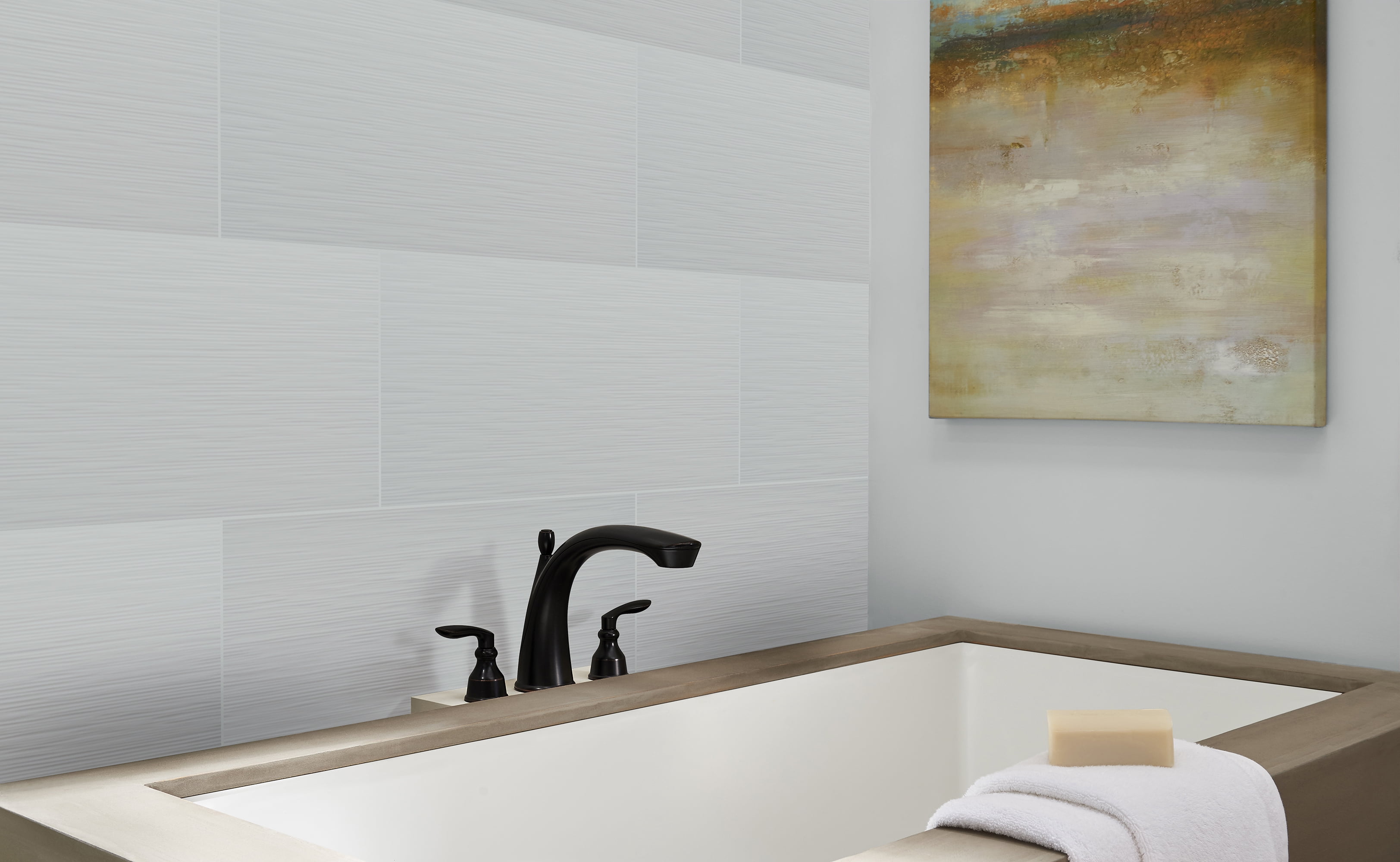 MSI Dymo Stripe White Glossy 12 in. x 24 in. Glazed Ceramic Wall Tile (16 Sq. ft. / Case)