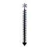 Medidor De Nieve Estaca de indicador de nieve de hierro Escalas precisas Detector de profundidad de nieve Ornamento (copo de nieve)