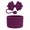 Plum Purple, variant on Grit & Grace Basketweave Bottle Boot Set for 40 oz Tumblers, Plum Purple