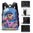 thumbnail image 3 of Creyon Shin-chan Backpack 17 Inch Large Bookbag Plus Insulated Food Pouch and Pen Organizer, 3 of 5