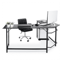 Yunwen 66" L Shaped Desk Corner Computer Desk Study Workstation Writing Table Home