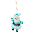 thumbnail image 2 of Mr. Christmas 5-inch Flocked Dancing Santa Ornament, Pink, 2 of 5