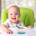 thumbnail image 3 of EeaseCA Baby Suction Bowl And Spoon Non-slip Defence Fall Baby Bowl Suit Infant Training Bowl Set (Blue), 3 of 7