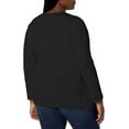 thumbnail image 2 of JMS by Hanes Plus-Size Women's Long-Sleeve V-neck Tee, 2 of 5