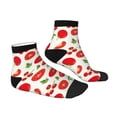 thumbnail image 3 of Bingfone Fresh Red Tomato Design Patterned Men'S Women'S Casual Cotton Socks, 3 of 9