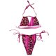 thumbnail image 1 of Bikini sexy con tiras divididas para mujer con almohadilla en el pecho y sin aros Estampado de leopardo Fridja  nalpqowj56963, 1 of 9