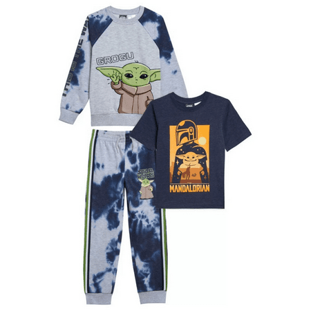 Licensed Kid's 3 Piece Mandalorian Jogger Set, 7