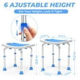 thumbnail image 6 of KEKOY Shower Chair for Inside Shower, FSA/HSA Eligible Medical Alloy Bath Stool for Seniors, Pregnancy & Disabled, Adjustable Support Bathroom Stools for Adults, 6 of 10