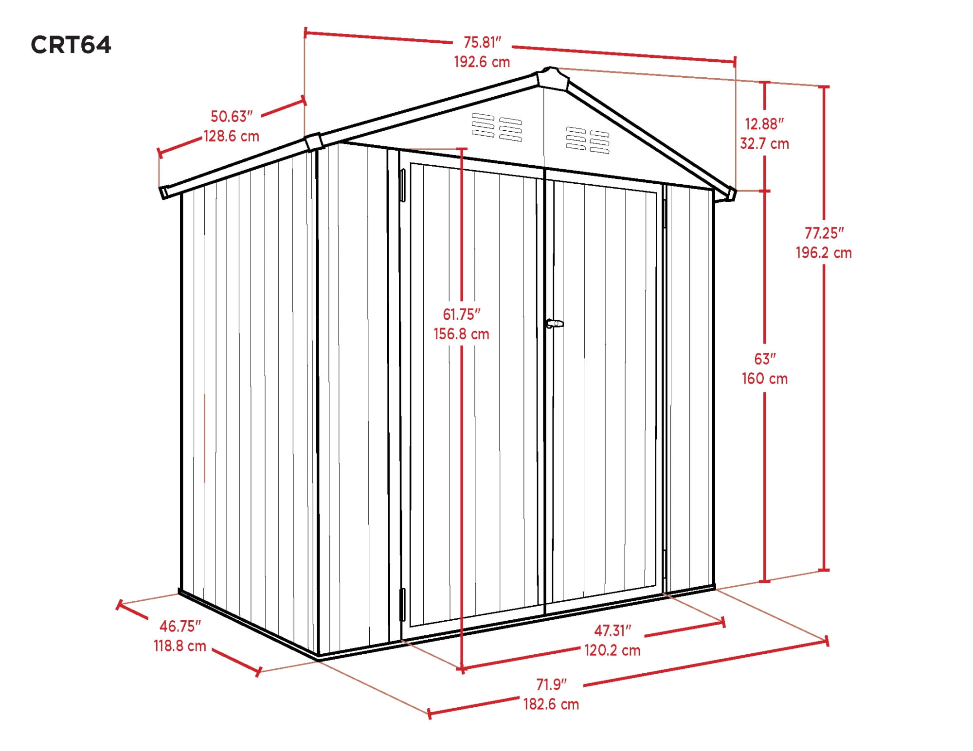 Buy CoverIt 6x4 Steel Outdoor Storage Shed Online at Lowest Price in