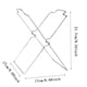 thumbnail image 3 of Porta bolsas de basura portátil de acero inoxidable, soporte plegable para basura, para acampada, encimera de cocina, fácil de transportar, compacto, duradero, plateado, 3 of 8