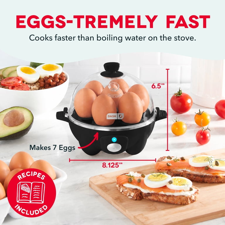 Dash, 3-in-1 Premium Rapid Egg Cooker, 7 Egg Capacity, Dishwasher