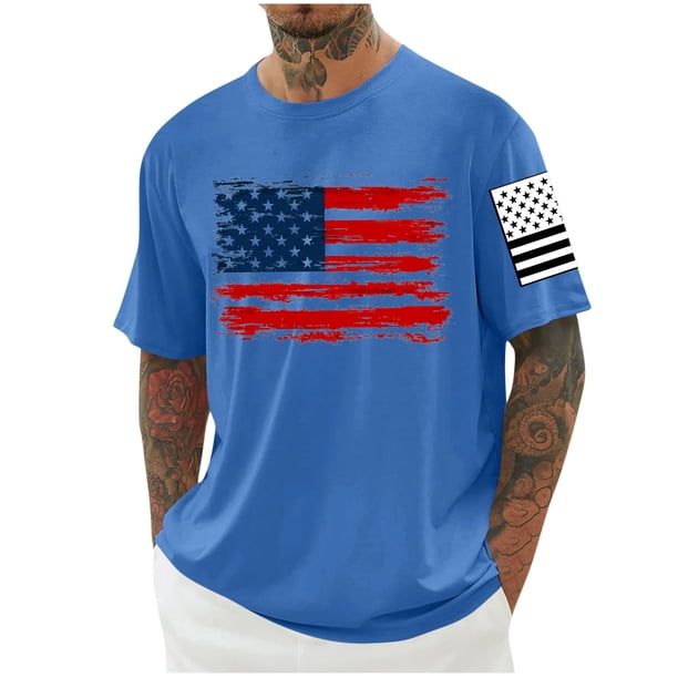 Tops para hombre, blusas y camisas de cuello redondo y manga corta para hombre, blusas casuales de cuello redondo con estampado de moda para hombre, blusas de cuello redondo y manga corta, camisas par