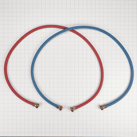Whirlpool - 5' Commercial-Grade Washer Hose (2-Pack)