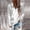 White, variant on Ladies Shirts Summer Top for Women Shirts Women's Long Sleeve Hoodie Zip Front Solid Color Cardigan Jacket for Everyday Wear Platform Competitor Influential Similar Tops Without Color/Size Black M