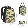 thumbnail image 2 of Easygdp Camping Caravan 1 Mochila para Niños y Niñas con Set de Caja de Almuerzo y Estuche para Lápices 3 en 1, Mochila Escolar Estampada para Adolescentes, 2 of 7