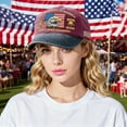 thumbnail image 5 of Eagle & Liberty – United States 250th Anniversary Hat, Adjustable Patriotic Baseball Cap with Bald Eagle for Men Women (2pcs, Wine), 5 of 5