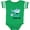 Football Green and White, variant on My Great Uncle Loves Me with Cute Sharks Boys or Girls Baby Bodysuit