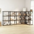 thumbnail image 1 of vidaXL 4-Layer Shelves 5 pcs Anthracite Steel&Engineered Wood, 1 of 5
