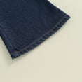 thumbnail image 7 of Bagilaanoe Toddler Baby Girl Jeans Flare Pants 3T 4T 5T Kids Solid Color Elastic Bell Bottoms Trousers Ruffle Pants, 7 of 7