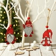 thumbnail image 2 of Shoreew 9Pcs Wooden Christmas Tree Hanging Decorations Handmade Elf Gnome Doll Ornaments Xmas Tree Home Holiday Decor, 2 of 7