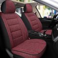 thumbnail image 3 of Funda protectora de lino para asiento de coche, para interior de coche, camión, SUV, furgoneta, 2024, 3 of 5