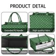 thumbnail image 4 of Large Capacity Tote Bag,Green Christmas Snowflake Pattern Handbag Fashion Luxury Tote Bag,15.7"x13"x 5.1" Inches,Laptop Compatible, 4 of 6