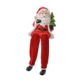 thumbnail image 5 of FVDPWYE Resin Sitting Santa Claus Figurine, Cute and Decorative Christmas Decoration for right holding tree, 5 of 9