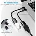 thumbnail image 4 of USB C to USB 3.0 Adapter [2 Pack]black, USB C Male to USB Female OTG Cable Adapter Compatible with MacBook Pro/Air, iPhone 17 Pro Max/iPhone Air/16e/16/15 Series, Samsung Galaxy S25/S24/S23, 4 of 7