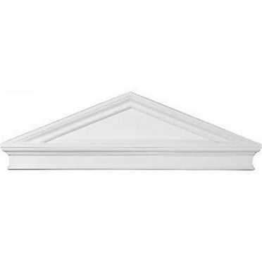 Ekena Millwork 44" Bottom Width x 46 1/4" Top Width x 14 1/8"H x 2 3/8"P Combination Peaked Cap Pediment