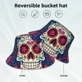 thumbnail image 2 of Rocae Dead Day Party for reflective Bucket Hat for Men Women Summer Beach Travel Summer Cap, 2 of 6