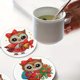 thumbnail image 5 of Posavasos Brillantes para Con Diamantes 4 Unidades Gatos Fiestas, 5 of 8