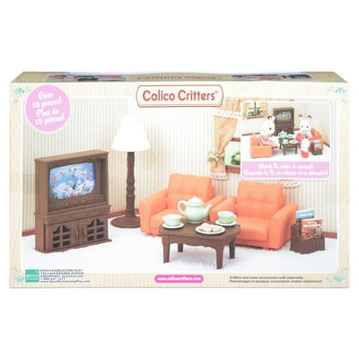 Buy Calico Critters Lounging Living Room Set Dollhouse Furniture 15 Pieces Included Online In Greece 964666042