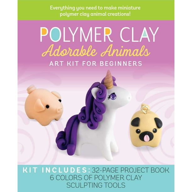 Polymer Clay: Adorable Animals : Art Kit for Beginners (Mixed media  product) 